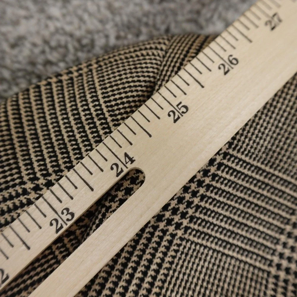 Jos‎ A Bank Blazer Mens 42L Brown Silk Camel Hair Houndstooth Sport Coat Jacket